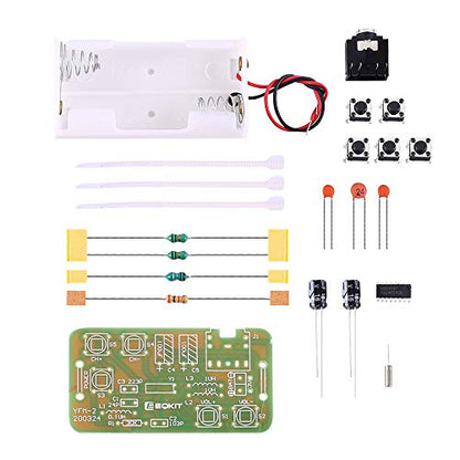 2 PCS DIY Radio Kit, Icstation FM Radio Kit 76MHZ-108MHZ Soldering Project Radio Module DIY Kits Electronic Solder Practice Kit for Back to School STEM Labs Physics Educational 15 Ages+ and Adults