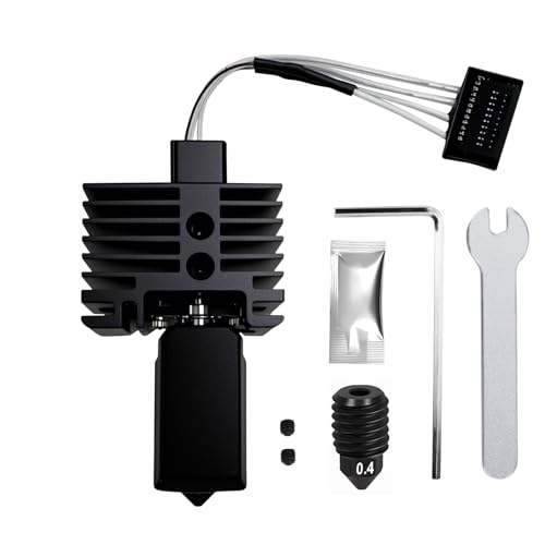Hotend Complete Kit for Bambu Labs P1P P1S 3D Printer,Full Assembly Hot End Print with Thermistor,Ceramic Heater, 0.4mm Nozzle, Silicone Sock, Heating Block (Not for X1 Series) - size: P1P/P1S Hotend
