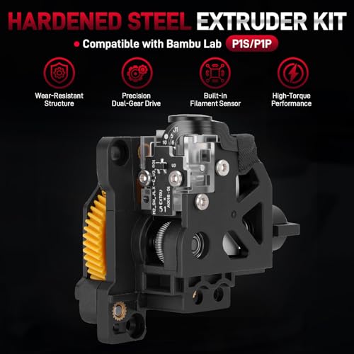 Hardened Steel Dual Gears Extruder Unit