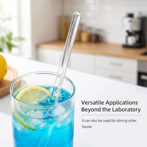 20 Pcs High Temp Glass Stirring Rods,Smooth Stir Sticks for Lab