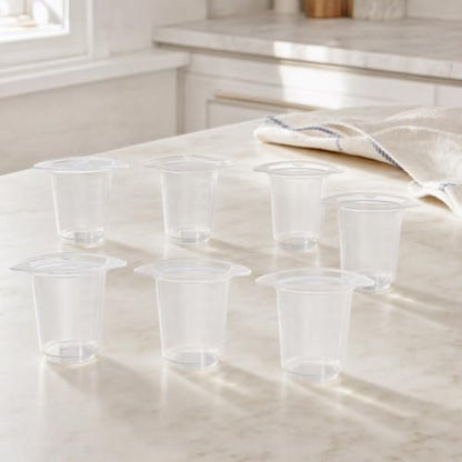 IMIKEYA 20 Pack 50 mL Plastic Graduated Measuring Beakers