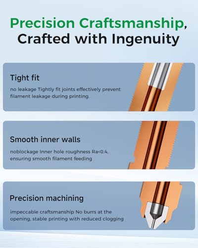 Creality Official K2 Pro Nozzle Upgraded, 0.4mm 1 PCS Larger Cavity Quick-Swap K2Pro Nozzle, Copper Alloy and Hardened Steel Hotend Nozzle Replacement Accessories for 3D Printer K2 Pro Combo - style: 1PCS 0.4mm-K2 Pro