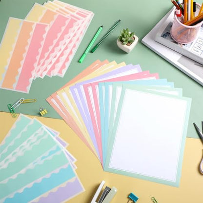 90 Pcs Science Fair Board Supplies Trifold Poster Boards, Macaron - color: Macaron