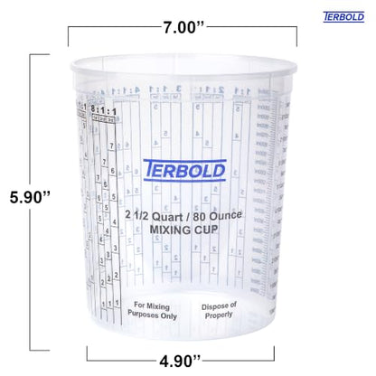 Paint Mixing Cups, 80oz (Pack of 12) - size: 80oz