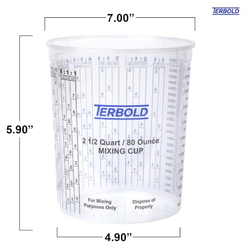 Paint Mixing Cups, 80oz (Pack of 12) - size: 80oz