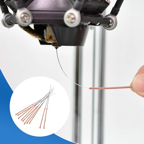 BORDSTRACT 3D Printer Nozzle Tool, Cleaning and Maintenance Kit, 5pcs 1.0mm Cleaning Needles for 1.0mm Nozzles, Quick and Easy Cleaning Material - size: 1.0