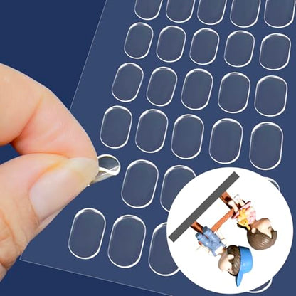 480 Pcs Gel Glue Dots, Double Sided Sticky Dots Clear, Removable Adhesive Dots, Sticky Tack, Museum Putty Stick, Mounting Putty for Balloons Crafts DIY Festival Party Decoration