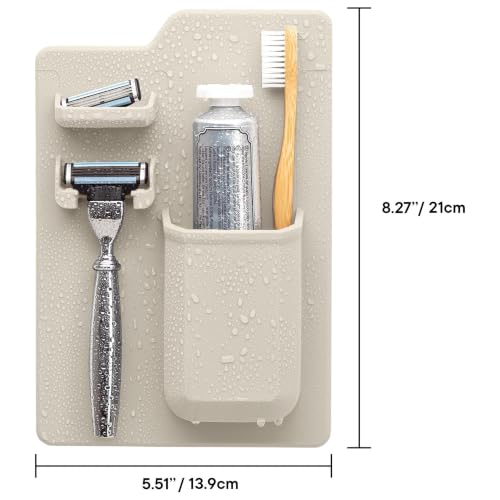TOOLETRIES The Harvey Toothbrush & Razor Holder - Sand - color: Sand