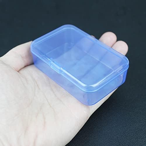 LJY 28 Blue Rectangular Plastic Boxes, 3.3 x 2.2 x 1 in for Packing Samples - color: Blue, size: 3.3 x 2.2 x 1 inch