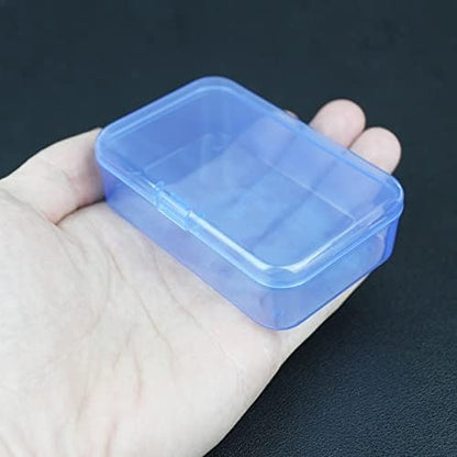 LJY 28 Blue Rectangular Plastic Boxes, 3.3 x 2.2 x 1 in for Packing Samples - color: Blue, size: 3.3 x 2.2 x 1 inch