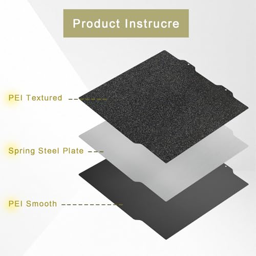 184mm Smooth PEI & Textured PEI 3D Printing Bed Adhesive Build Plate – Compatible with Bambu Lab A1 Mini - color: Smooth PEI & Textured PEI, size: 184mm A1 mini