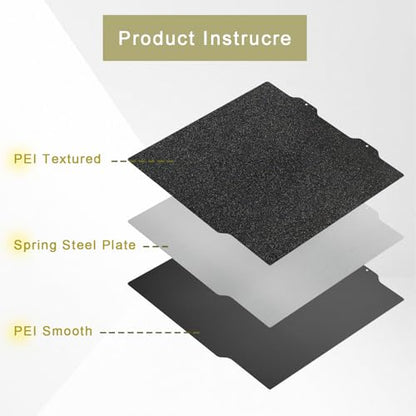 184mm Smooth PEI & Textured PEI 3D Printing Bed Adhesive Build Plate – Compatible with Bambu Lab A1 Mini - color: Smooth PEI & Textured PEI, size: 184mm A1 mini
