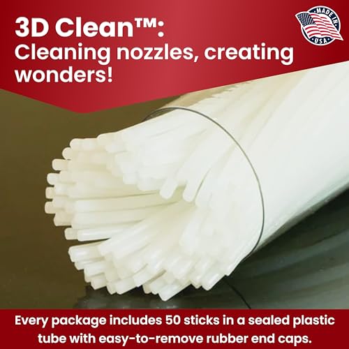 3D Fuel, 3D Clean Cleaning & Purging Filament, Safe, 8-Inch Sticks - size: 145 g Sticks
