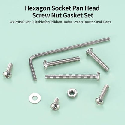 580 PCS M3 Screws Assortment Kit, Hex Button Head Screws with M3 Bolts Set - size: M3