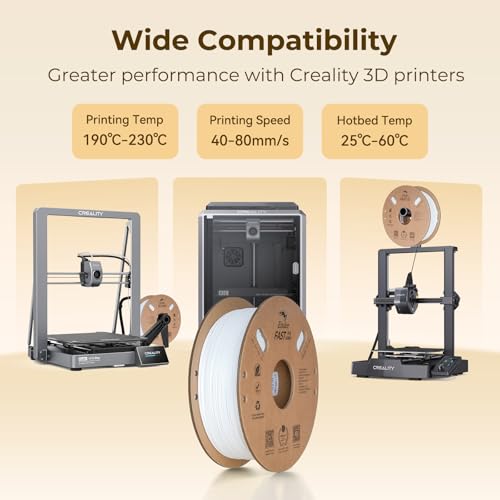 Creality Rapid PLA 3D Printer Filament, Grey, 1‑Pack, 1KG Total - color: Grey