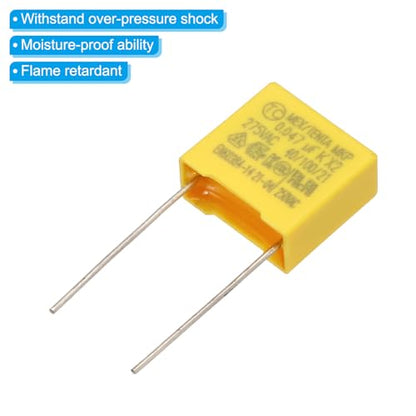 PATIKIL Safety Capacitors 12Pack 0.047uF AC 275V 10mm Pin Pitch 13x12x6mm - size: 10mm Pin Pitch, style: 0.047uF