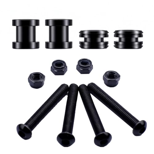 Quick Release Docking Sissy Bar Hardware Kit Fits for Harley Sportster XL Detachable Sissy Bar 2004-2017, Black#5 - color: black#5