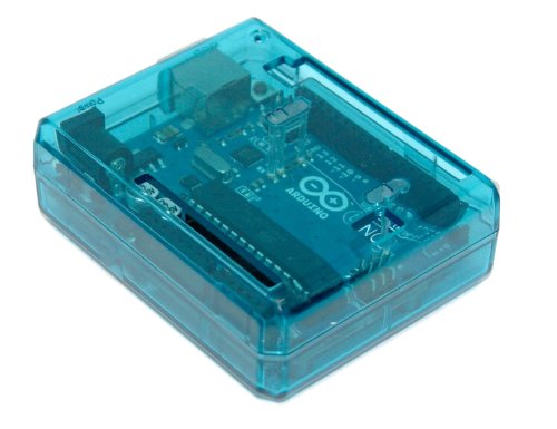 SB Uno R3 Case Enclosure New Transparent (Blue) Computer Box Compatible with Arduino UNO R3