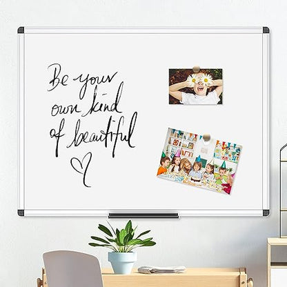 VIZ-PRO Magnetic Dry Erase White Board for Wall, 36 x 24 Inches, 2 Pack - size: 2 Pack 36 X 24 Inches