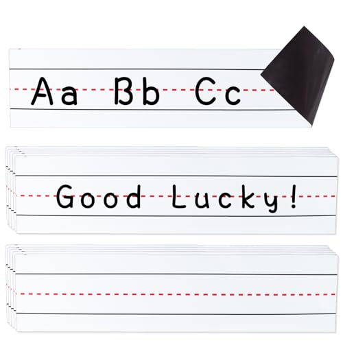 Magnetic Sentence Strips for Whiteboard,10-Pack 3"x12" - size: 12 Inch x 3 Inch