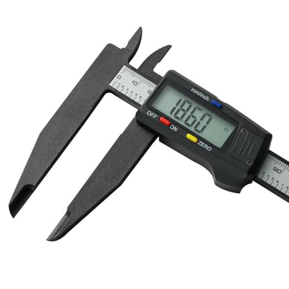 Digital Caliper 0-8" Measuring Tool, Micrometer Caliper with Auto-Off Feature, Interchangeable Between inches and millimeters for Jewelry Measurement and 3D Printing