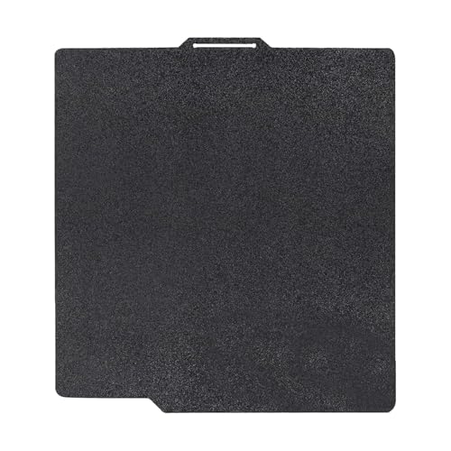 Dual-Sided PEI Sheet for Bambu Lab X1C/X1E/P1S/P1P/A1/P2S, 257x257mm Double-Sided Textured Spring Steel Flexible Magnetic Build Plate, Heated Bed Platform for 3D Printer Accessories - color: Black Textured PEI