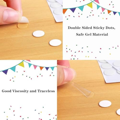 JANYUN 140 Pcs Sticky Dots,10 mm Round Putty Clear Tape for Crafts - size: 10mm Round 140pcs