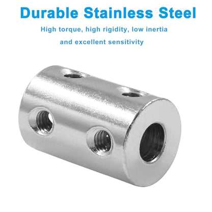 BokWin Rigid Coupling Set, 2 Pcs, 6mm to 6mm Shaft Coupler - size: 6mm to 6mm
