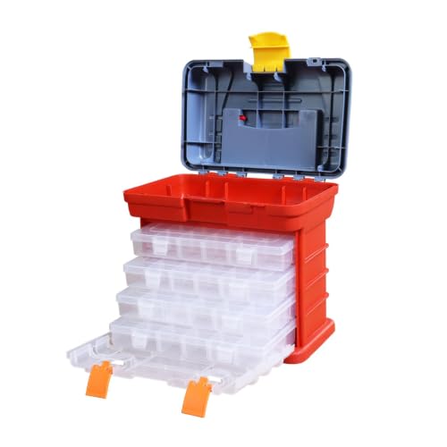 Torin Portable Tool Box, Small Parts Organizer with Drawers, tackle box - size: 11 inches
