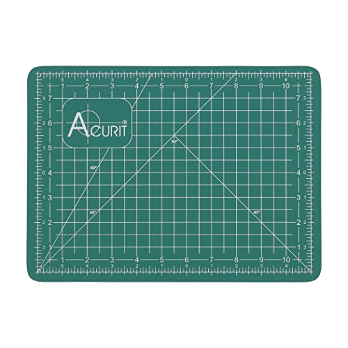 Acurit Self-Healing Cutting Mats - Self-Healing Craft Mats for Cutting, Measurements, Studios, Design, & More! - [Green - 9x12"] - color: Green, size: 9x12