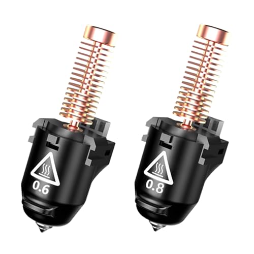 Original 3D Printer Nozzle 0.6mm 0.8mm for FLASHFORGE Adventurer 5M Hotend,3S Quick Detachable Nozzle,Up to 280℃ High Temp 32mm³/s High Flow Nozzle,Adventurer 5M Pro Nozzles Kit - style: 0.6mm+0.8mm