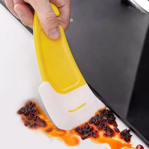6Pcs Silicone Spatula for 3D Printing Resin Removal, 3D Printer Scraper Accessories, Resin Spatula, Kitchen Scraper Tool for Cleaning Dishes Pans Pots