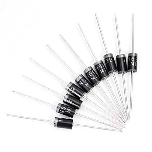 Diodes Assortment Kit: Pack of 350pcs 14 Values, Rectifier Schottky, Fast Recovery, Switching Diode (1N4001 1N4004 1N4007 1N5404 1N5406 1N5408 RL207 1N5817 1N5819 1N5822 UF4007 FR107 FR207 1N4148)