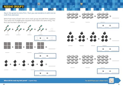 Official Minecraft Workbook: Grade 2