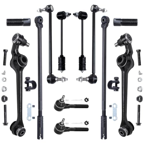 Detroit Axle - Front 12pc End Kit for Chrysler 300M LHS Concorde - size: 12-1728/12PC