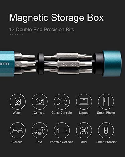 HOTO Hand Tool Set bundle with 24-in-1 Manual Precision Screwdriver Set