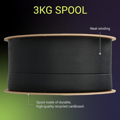 Polymaker Fiberon PA12-CF10 Carbon Fiber Nylon Filament 1.75mm Black 3kg - color: Black Pa12-cf10 3kg, size: NYLON