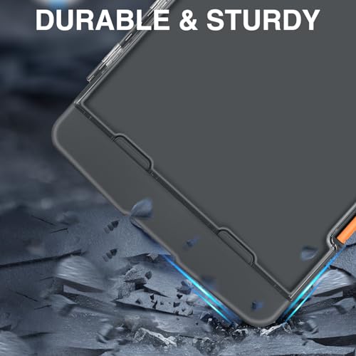 Sooez Original Clipboard with Dual Storage, Heavy Duty Clip Boards 8.5x11 - color: Gray + Orange