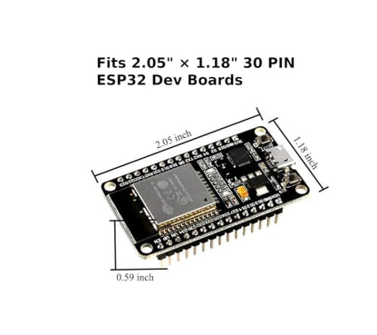 ESP32 case Set 2 Pack for 30 pin ESP32 with GPIO Exposed Pins