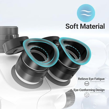 2Pcs Microscope Eyepiece Eyeshields,Eye Cover Guards,Binocular Microscope Eyepiece Eye Cups, Microscope Eyepieces Dust Cover for 32-36mm Inner Diameter Stereo Microscopes,Black