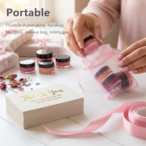 5 Gram Sample Containers 50 Count Small Travel Containers with Lids - color: Black