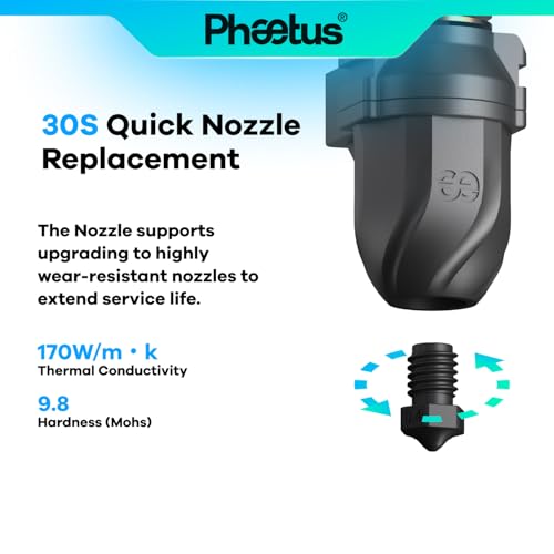 PhaetusxArkfly Conch Hotend for Adventurer 5M/5M Pro 43mm³/s High Flow - color: Black, size: 0.6