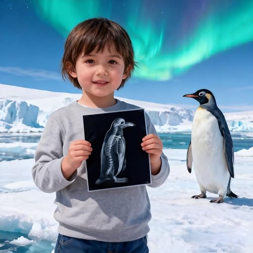 Thematic Animal X-Rays, Set of 16, Simulation Specimen, Science Education Materials for Kindergarten & Preschool, Light Table Accessories, Montessori & Reggio-Inspired (Arctic Animals) - color: Arctic Animals