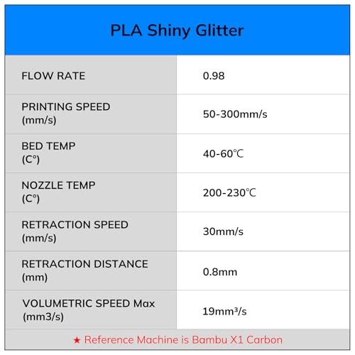 AMOLEN Shiny Glitter PLA 3D Printer Filament 1.75mm Shiny Silver with Sparkles and Glitters Dimensional Accuracy +/- 0.02mm 1KG/2.2lbs - color: Shiny Glitter Silver