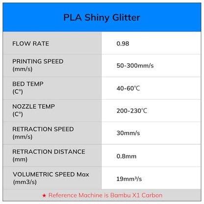AMOLEN Shiny Glitter PLA 3D Printer Filament 1.75mm Shiny Silver with Sparkles and Glitters Dimensional Accuracy +/- 0.02mm 1KG/2.2lbs - color: Shiny Glitter Silver