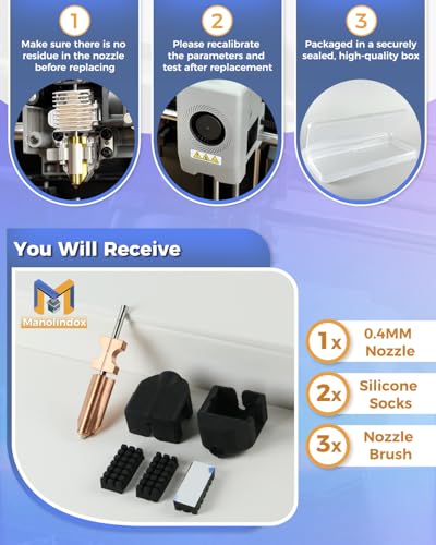 AD5X Nozzle Kit Hardened Steel Hotend 0.4MM for Flashforge AD5X 3D Printer - style: AD5X 0.4MM Nozzle