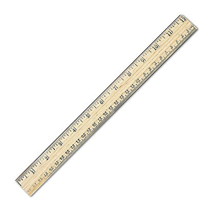 Westcott School Ruler with 16ths and Metric, 12-Inch (10377)