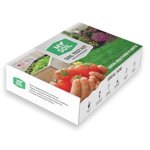 MySoil Soil Test Kit 4 Pack, Unlock Your Lawn & Garden Potential, Complete & Accurate Nutrient and pH Analysis with Recommendations Tailored to Your Soil and Plant Needs - size: 4 Kits
