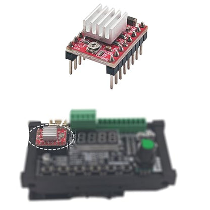 4Pcs A4988 Stepper Motor Driver Module with Heat Sink Compatible with 3D Printer Reprap, Arduino 3D Printer CNC Engraving Machine, etc. - style: 4pcs A4988 Stepstick Stepper Motor Driver Module with Heat Sink