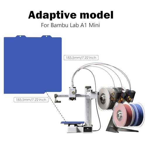 A1 Mini Cool Build Plate Double Sided Smooth Board No Heating No Glue - color: Blue